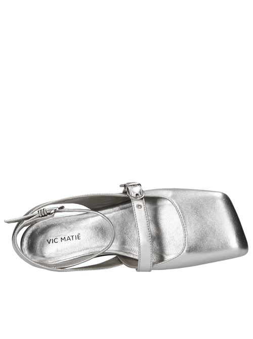 Flat in pelle VIC MATIE' | 1G3554D_G34Z110109ARGENTO